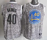 Golden State Warriors #40 Harrison Barnes Gray City Luminous Stitched Jersey,baseball caps,new era cap wholesale,wholesale hats